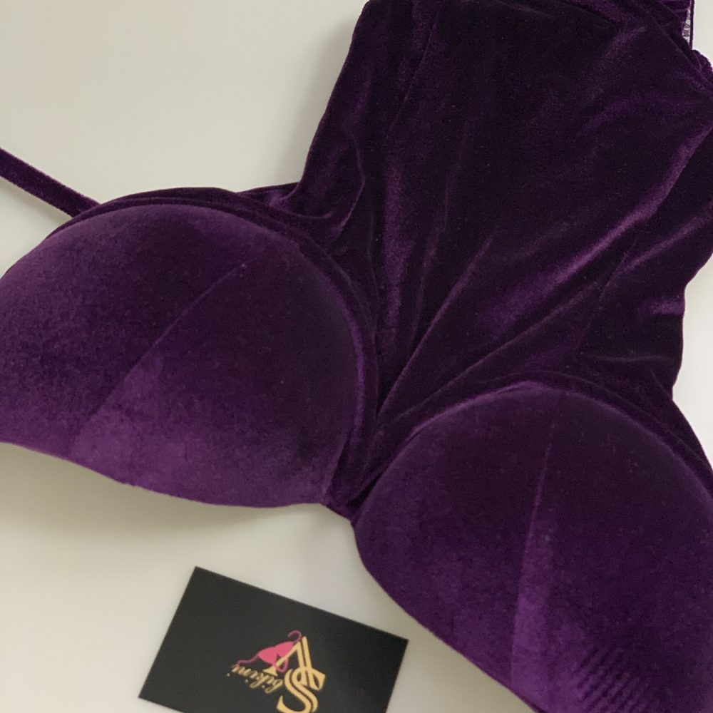 База из бархата баклажан